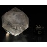 Cuarzo cristal de roca facetado