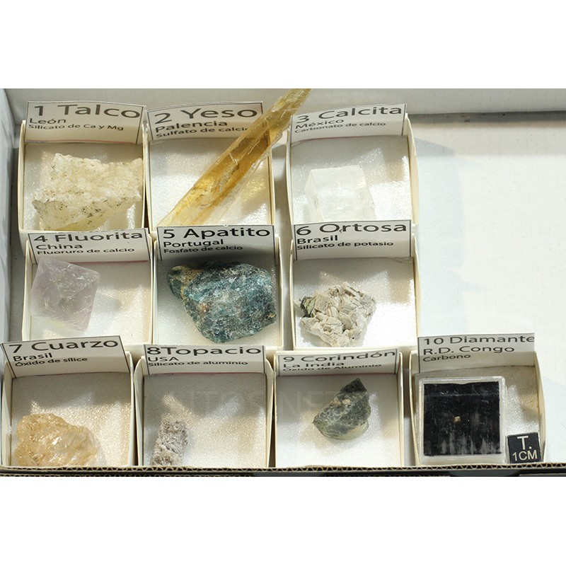 Bueno compromiso Hasta Colección de minerales escala de Mohs - Litos