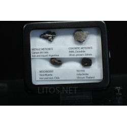 Colección de meteoritos y tectita