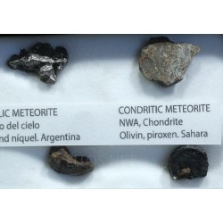 Colección de meteoritos y tectita