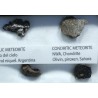 Colección de meteoritos y tectita