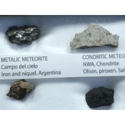 Colección de meteoritos y tectita