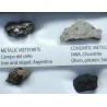 Colección de meteoritos y tectita