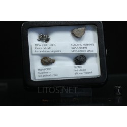 Colección de meteoritos y tectita