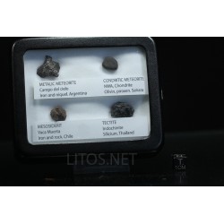 Colección de meteoritos y tectita
