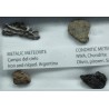 Colección de meteoritos y tectita