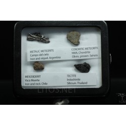Colección de meteoritos y tectita