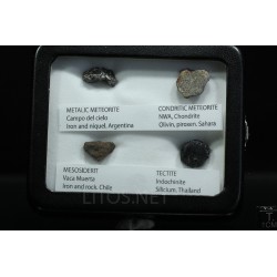 Colección de meteoritos y tectita