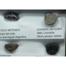 Colección de meteoritos y tectita