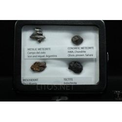Colección de meteoritos y tectita