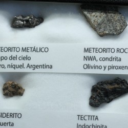Colección de meteoritos y tectita