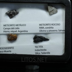 Colección de meteoritos y tectita
