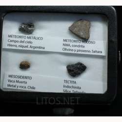 Colección de meteoritos y tectita