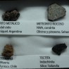Colección de meteoritos y tectita