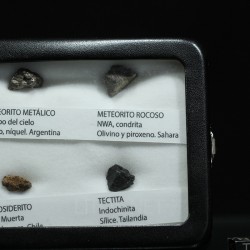 Colección de meteoritos y tectita