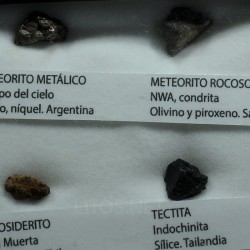 Colección de meteoritos y tectita