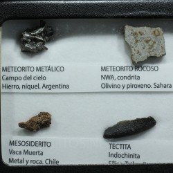 Colección de meteoritos y tectita
