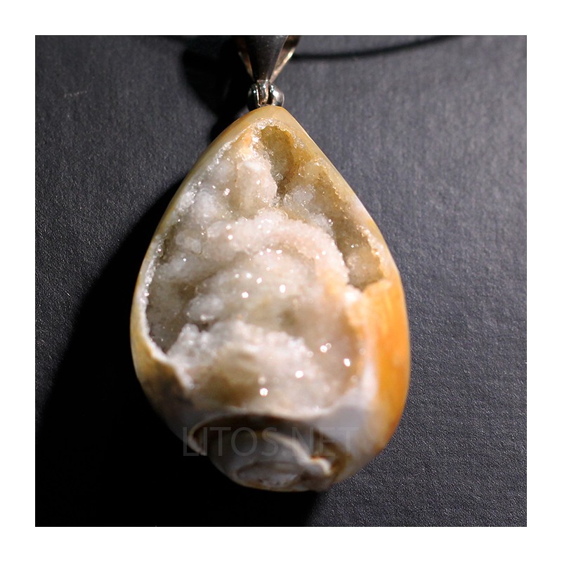 Colgante Gasterópodo fósil  - Litos