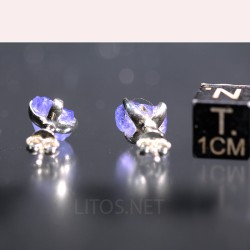 Tanzanita pendientes
