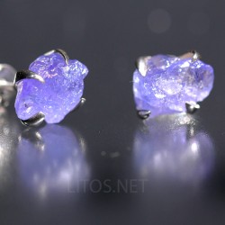 Tanzanita pendientes