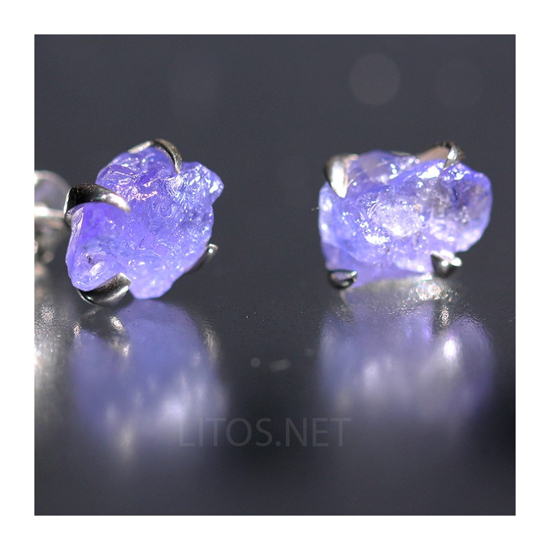 Tanzanita pendientes