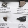 Colección de meteoritos y tectita