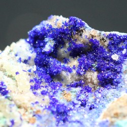 Azurita y cuarzo
