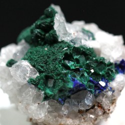 Malaquita Azurita y cuarzo