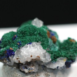 Malaquita Azurita y cuarzo