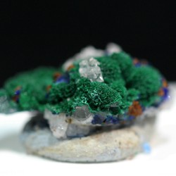 Malaquita Azurita y cuarzo