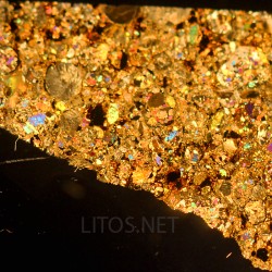 NWA 17438, lámina delgada