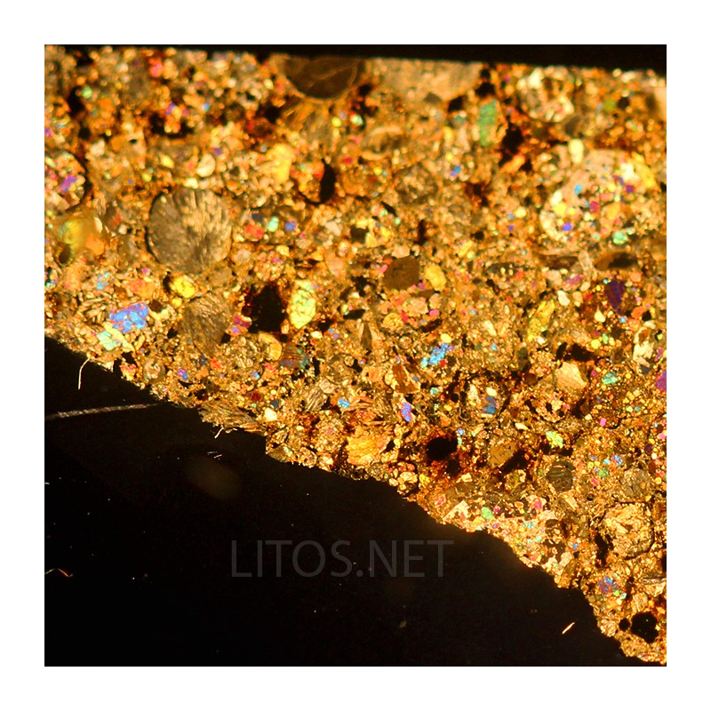 NWA 17438, lámina delgada