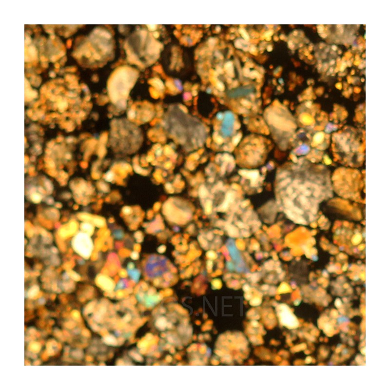 NWA 16664, lámina delgada