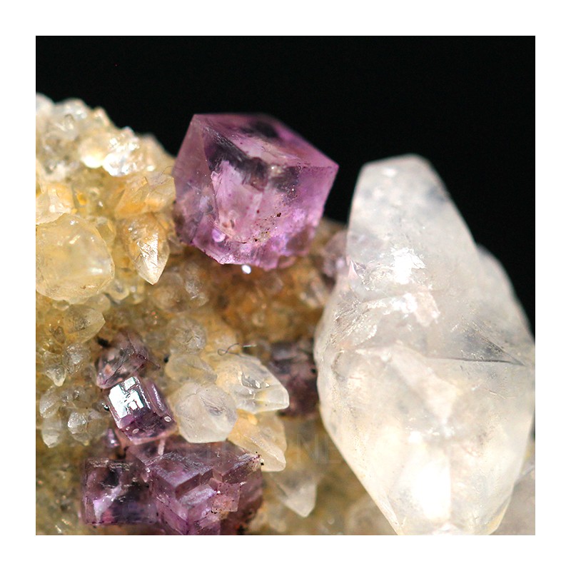 Fluorita con calcita