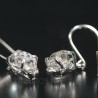 Cuarzo Herkimer pendientes
