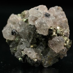 Fluorita y Pirita