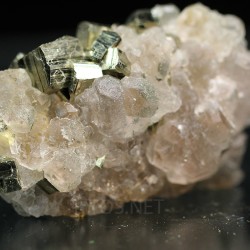 Fluorita y Pirita