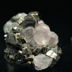 Fluorita y Pirita