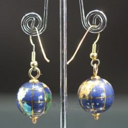 Pendientes esfera del mundo