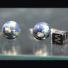 Pendientes esfera del mundo