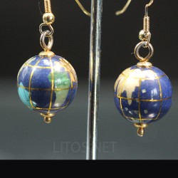 Pendientes esfera del mundo