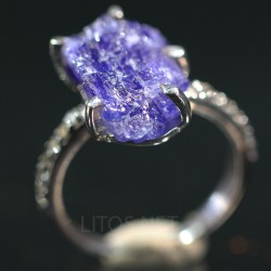Tanzanita anillo