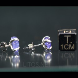 Tanzanita pendientes