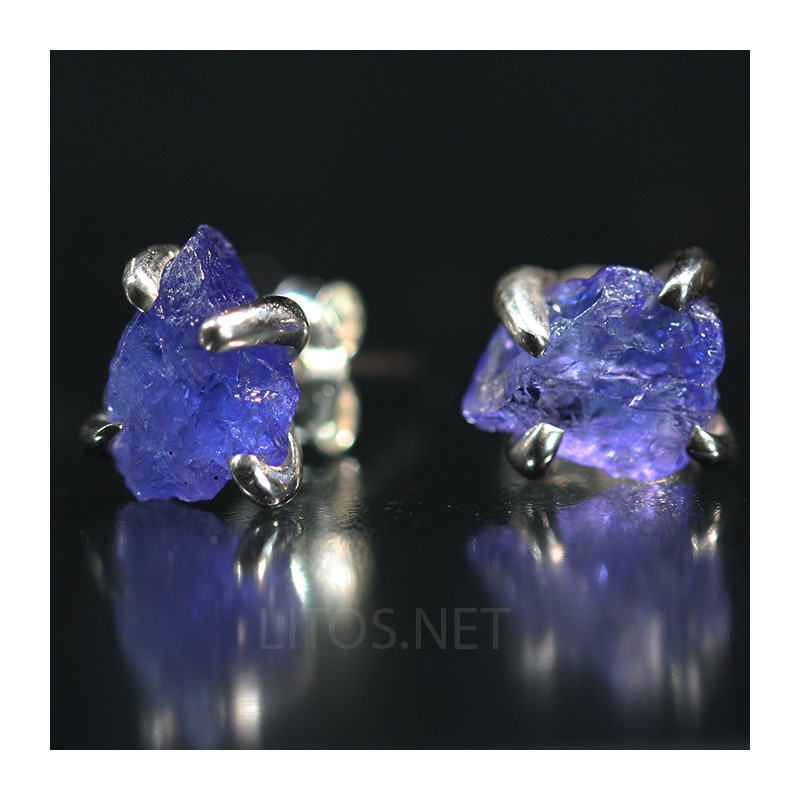 Tanzanita pendientes