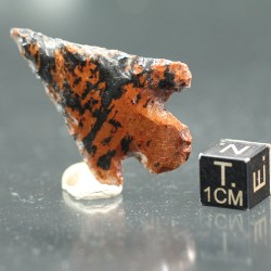 Punta de obsidiana caoba