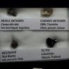Colección de meteoritos y tectita
