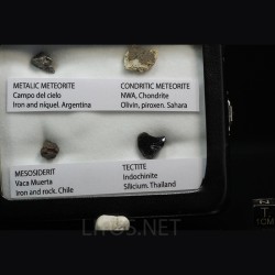 Colección de meteoritos y tectita