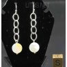 Pendientes de Nacar y hematite