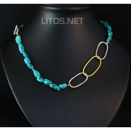 Collar de turquesas J332 Collar de turquesas J332