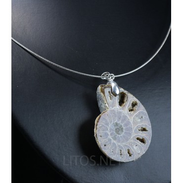 Colgante de Ammonite fosilizado J2738